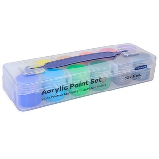 Mont Marte Signature Acrylic Colour Paint Pot Set 12pc x 20ml