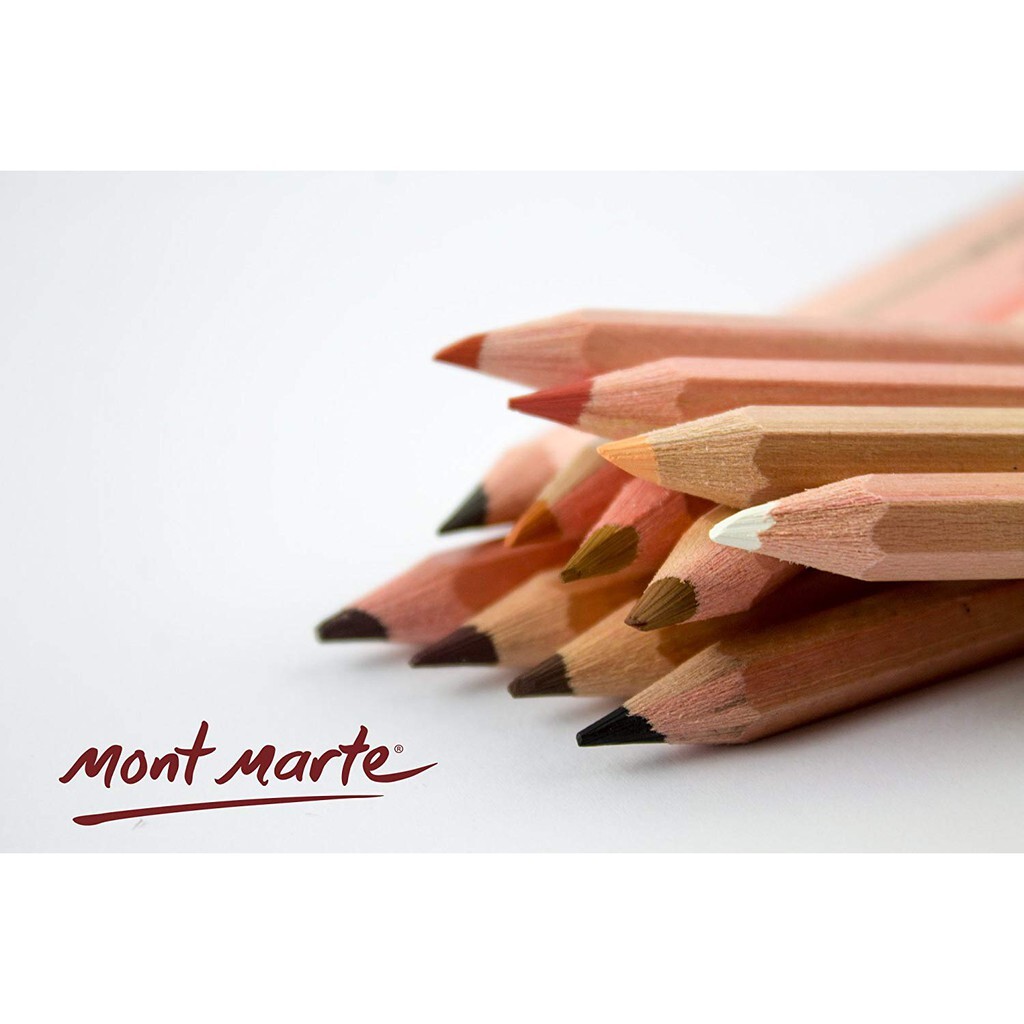 12pc Mont Marte Coloured Charcoal Pencils Artist Drawing Sketching Art  Supply