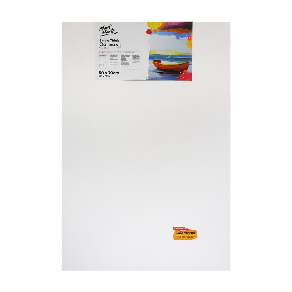 8x Mont Marte Studio Canvas Single Thick 22.9x12.7cm Mini Canvases