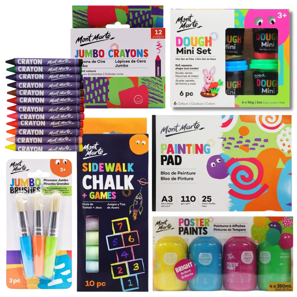 Kids Ages 2-4 Art Gift Set, Children's Activities Craft Bundle