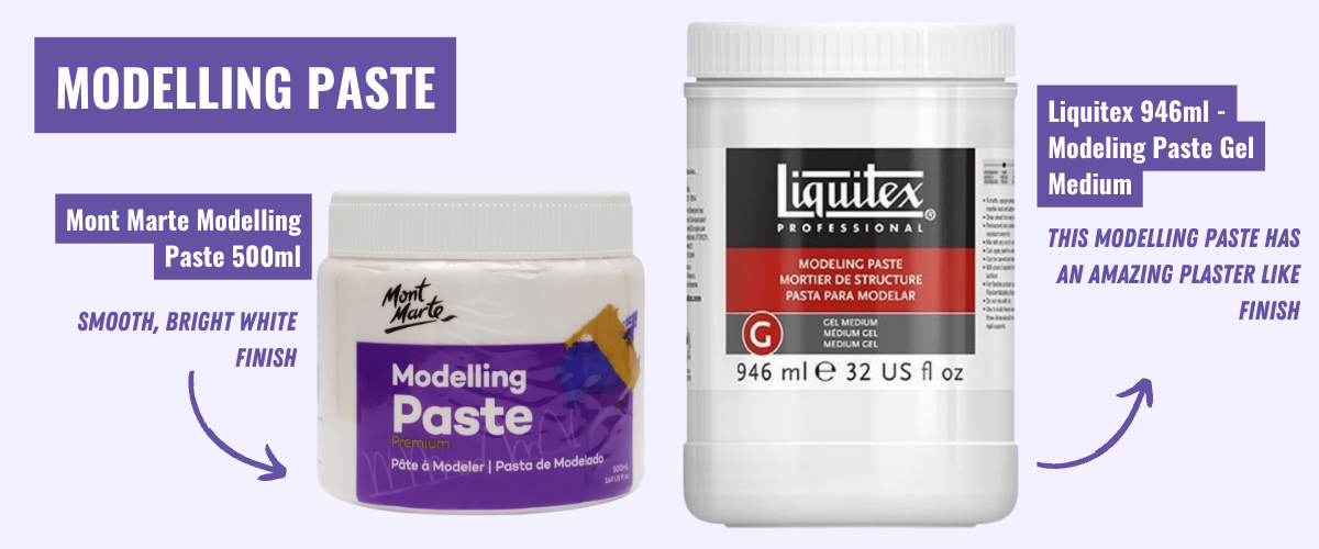 Tutorial : How to use Modeling Paste (Liquitex) 