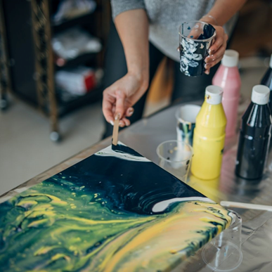 Fluid Art: How to Start Acrylic Pouring & Create Abstract Paintings