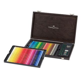 Faber Castell Polychromos Artist's Colour Pencils Wooden Case of 48