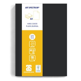 Art Spectrum Black Hard Cover Journal A3 110gsm 60 Sheets