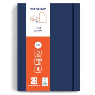 Art Spectrum Soft Cover Plain Journal A4 70gsm 192 Sheets - Navy