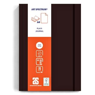 Art Spectrum Soft Cover Plain Journal A4 70gsm 192 Sheets - Burgundy