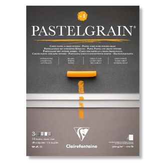 Pastel Grain Premium Pastel Paper 360gsm 18 x 24cm 12 Sheets - Greys