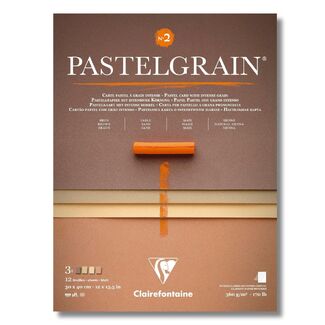 Pastel Grain Premium Pastel Paper 360gsm 18 x 24cm 12 Sheets - Warm