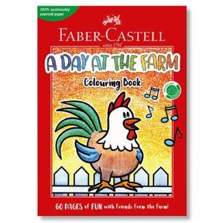 Faber Castell Colouring Book 60 Pages - A Day at the Farm