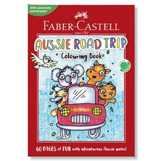 Faber Castell Colouring Book 60 Pages - Aussie Road Trip