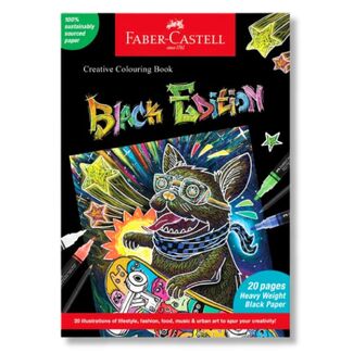 Faber Castell Black Edition Creative Colouring Book - 20 pages