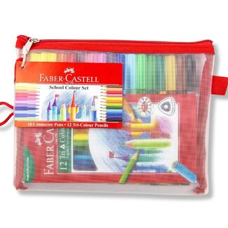 Faber Castell Creative Art Colour Set - Zipper Case of 30