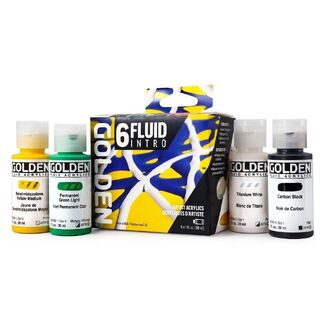 Golden Fluid Acrylic Paint Intro Set 6pc