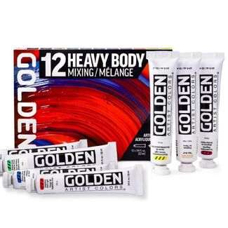 Golden Heavy Body Acrylic Paint Mixing Set 13pc