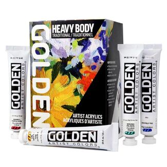 Golden Heavy Body Acrylic Paint Traditional Set 9pc