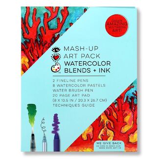 I Heart Art Mash Up Art Pack Watercolour Blends & Ink