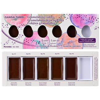 Kuretake Gansai Tambi Watercolour Set - Granulating Colours