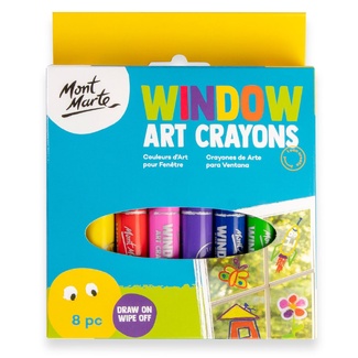 Mont Marte Window Art Crayon Set 8pc