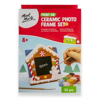 Mont Marte Paint Me Ceramic Photo Frame 11pc - Gingerbread