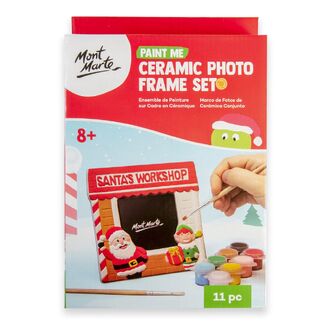 Mont Marte Paint Me Ceramic Photo Frame 11pc - Santas Workshop