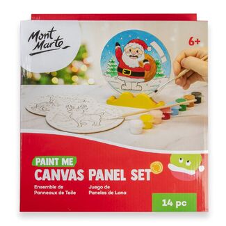 Mont Marte Paint Me Canvas Panels Set 14pc - Christmas