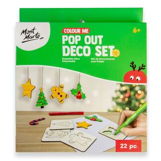 Mont Marte Colour Me Pop Out Deco Set 22pc - Christmas