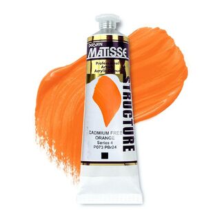 Matisse Structure Acrylic 75ml S4 - Cadmium Free Orange