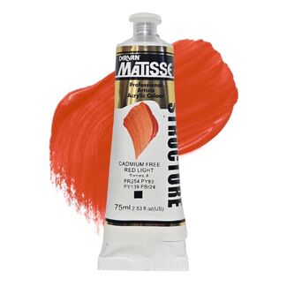 Matisse Structure Acrylic 75ml S4 - Cadmium Free Red Light