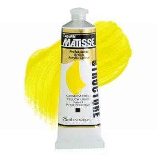 Matisse Structure Acrylic 75ml S4 - Cadmium Free Yellow Light