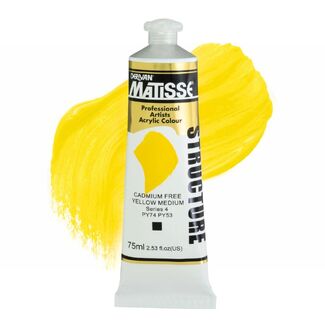 Matisse Structure Acrylic 75ml S4 - Cadmium Free Yellow Medium