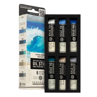 Sennelier Oil Stick Mini 6pc Set - Seascape