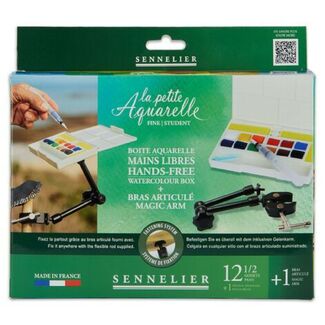 Sennelier La Petit Aquarelle Hands-Free Watercolour Box Set with Magic Arm