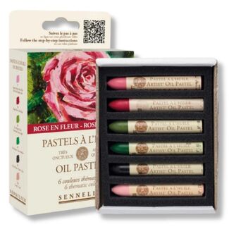 Sennelier Oil Pastel 6pc Set - Rose in Bloom