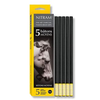 Nitram Petits Moyens Charcoal Pack of 5 - 8mm Soft Round