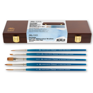 Winsor & Newton Heritage Cotman Watercolour Brush Wooden Box Set