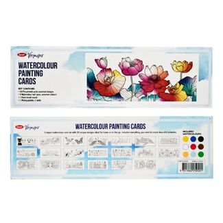 Jasart Voyager Watercolour Painting Card Set 9 Half Pan - 260mm x 80mm