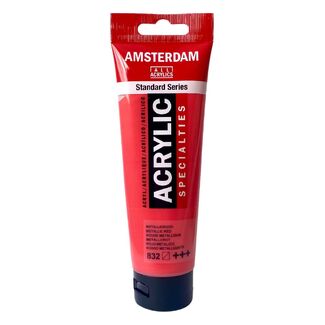 Amsterdam Acrylic Paint 120ml Tube - Metallic Red