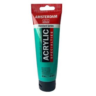 Amsterdam Acrylic Paint 120ml Tube - Metallic Green