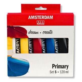 Amsterdam Acrylic Paint Primary Set 5 x 120ml