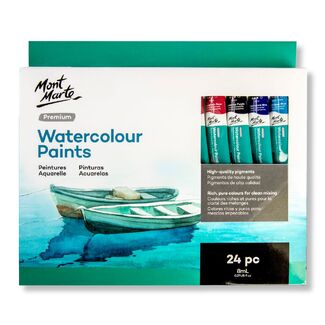 Mont Marte Premium Watercolour Paint Set 24pc x 8ml