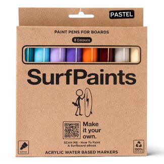 SurfPaints Pastel Acrylic Paint Pens 8 Pack - 4mm Bullet Nibs