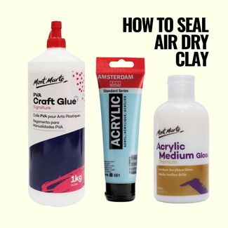 Painting Air Dry Clay with Acrylic Paint 